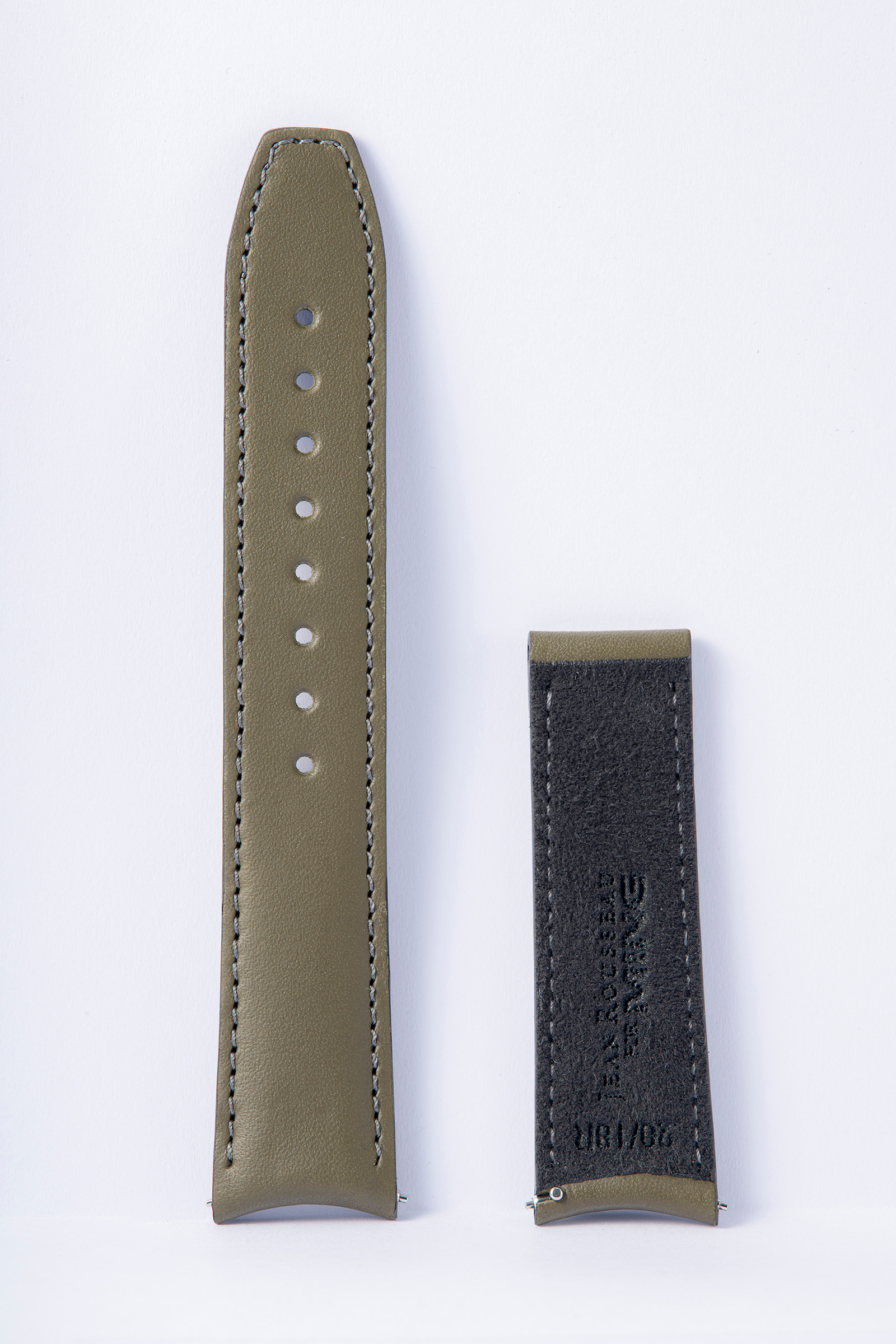 22MM REGULAR - OLIVE SMOOTH CALF 